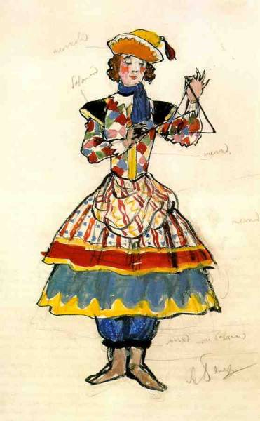 Уличная танцовщица. 1917.