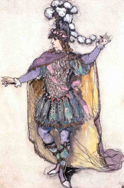 Виконт Ренэ де Божанси в образе Ринальдо. 1907.